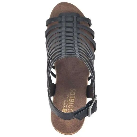 WHITE MOUNTAIN BLACK ASTONISH PLATFORM CLOG SANDALS, SIZE 7 - NEW - Picture 13 of 14